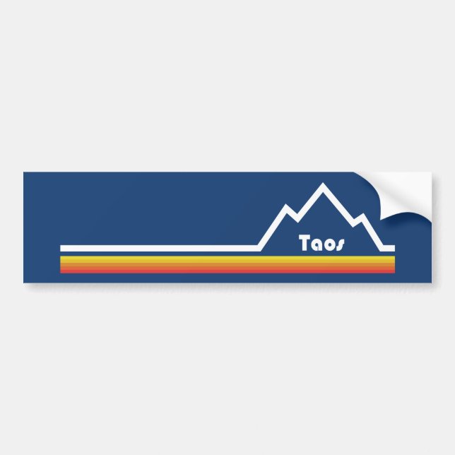 Autocollant De Voiture Taos, Nouveau-Mexique (Devant)