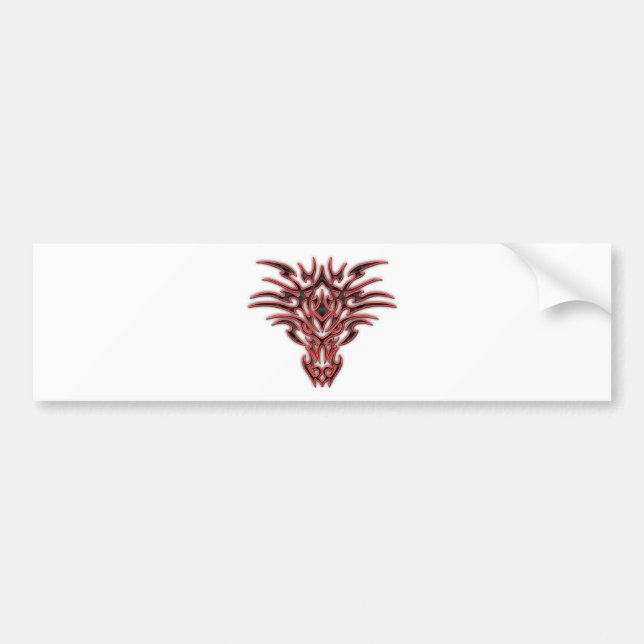 Autocollant De Voiture Tatouage A de visage de dragon (Devant)