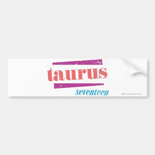 Autocollant De Voiture Taureau LtPink (Devant)