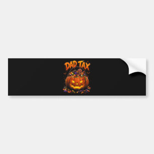 Autocollant De Voiture Taxe Papa Drôle Halloween Citrouille
