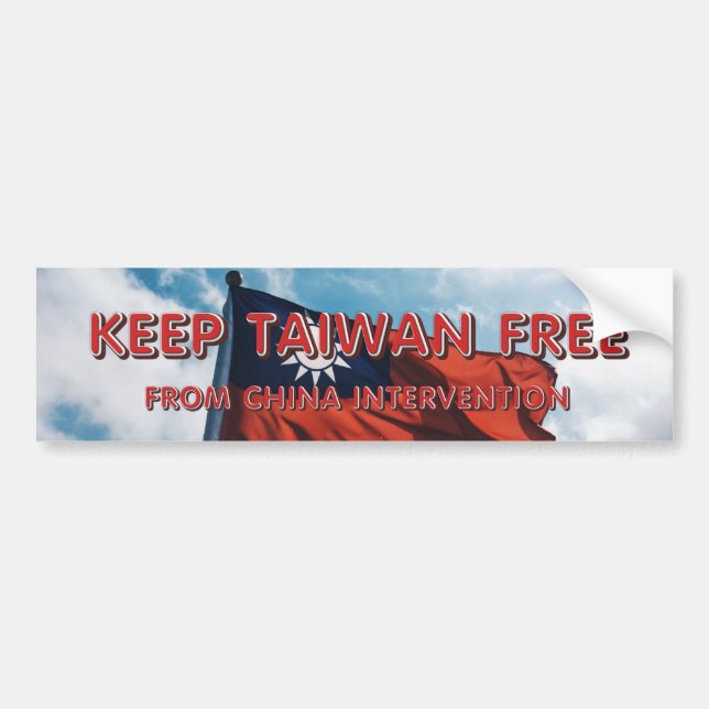 Autocollant De Voiture TEE Keep Taiwan Free (Devant)