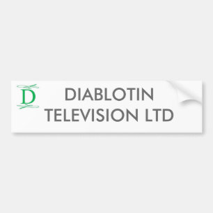 AUTOCOLLANT DE VOITURE TÉLÉVISION LTD DE DIABLOTIN