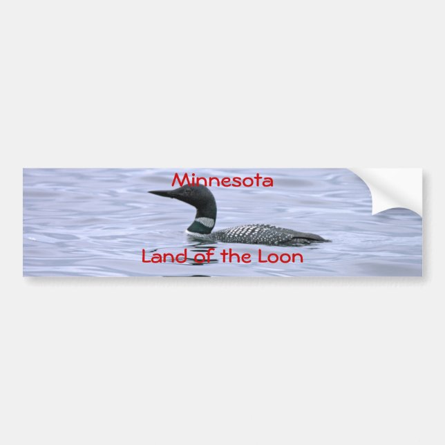 Autocollant De Voiture Terre du Minnesota du dingue (Devant)