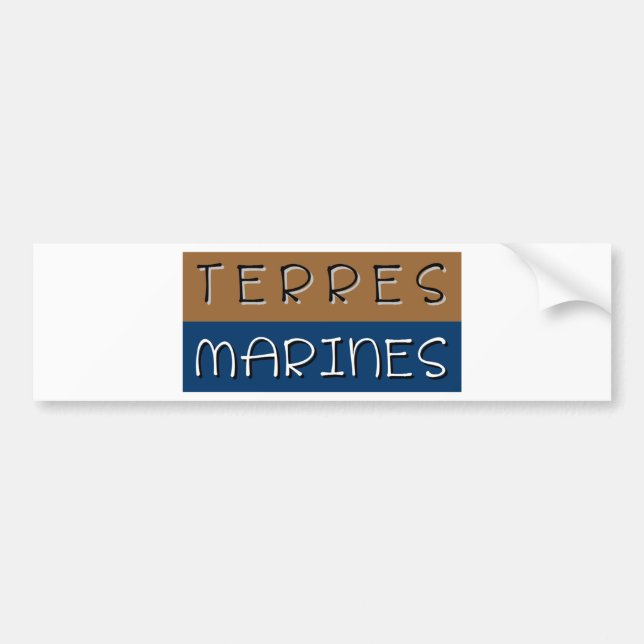 Autocollant De Voiture Terres marines (Devant)