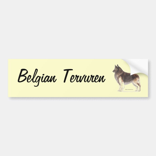 Autocollant De Voiture Tervuren belge (Devant)