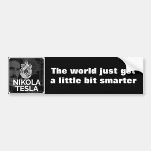 Autocollant De Voiture Tesla l'adhésif pour pare-chocs de génie