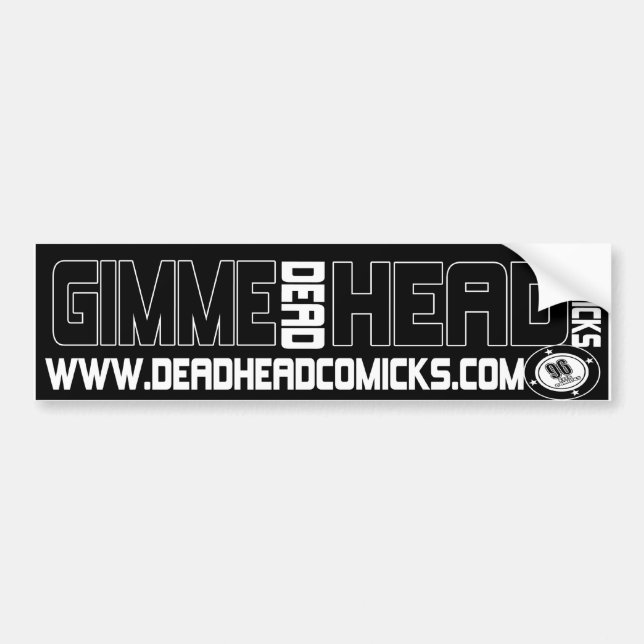 Autocollant De Voiture Tête de Gimme… Comicks de personne en possession (Devant)