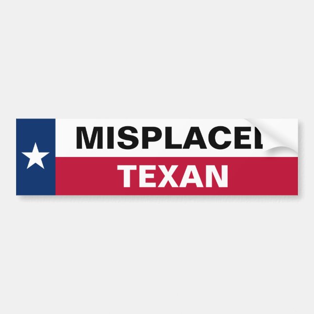 Autocollant De Voiture Texan mal placé (Devant)