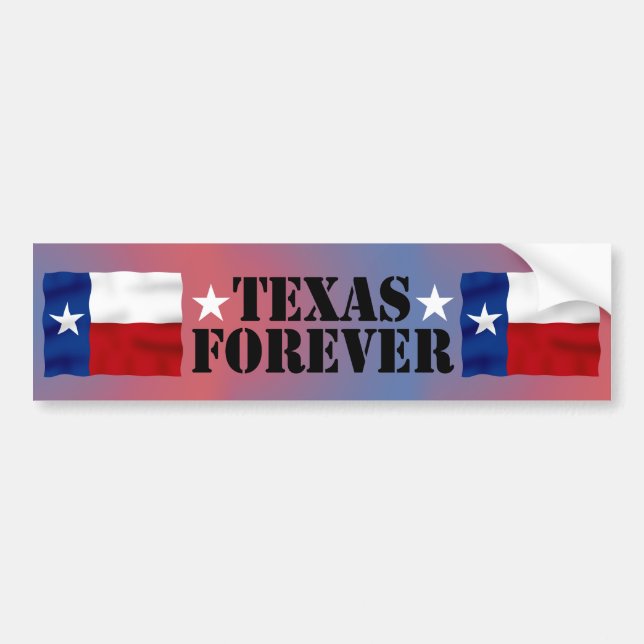 Autocollant De Voiture TEXAS FOREVER - Bumper Sticker (Devant)