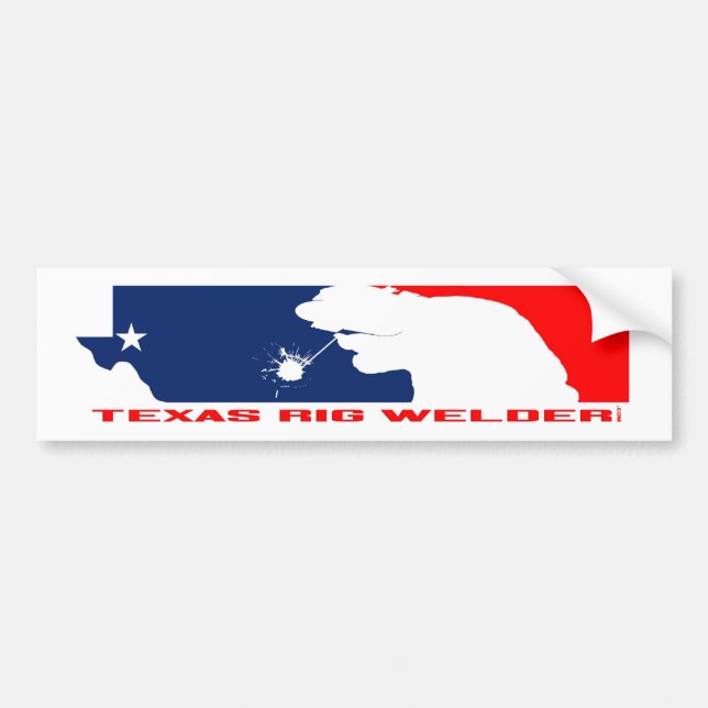 Autocollant De Voiture Texas Rig Welder 11x3 (Devant)