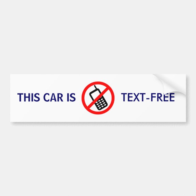 Autocollant De Voiture TEXT-FREE - adhésif pour pare-chocs (Devant)