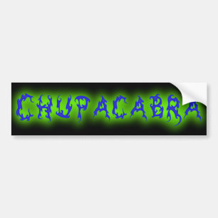 Autocollant De Voiture Texte de Chupacabra