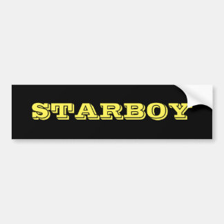 Autocollant De Voiture Texte personnalisable de STARBOY sur un arrière -