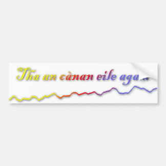 Autocollant De Voiture Tha un agam eile cànan