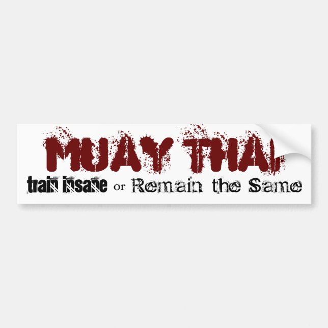 Autocollant De Voiture Thaïlandais de Muay - train aliéné (Devant)
