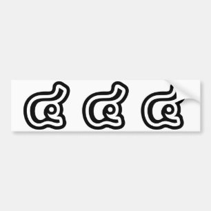 Autocollant De Voiture Thaïlande Numéro 4 / Quatre / ๔ (Voir/Si) Script t