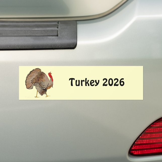 Autocollant De Voiture Thanksgiving Turquie Changer Année ce que vous obt (En voiture)