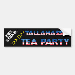 AUTOCOLLANT DE VOITURE THÉ DE JOUR D'IMPÔTS - TALLAHASSEE