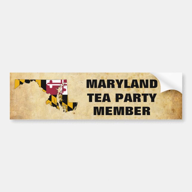 AUTOCOLLANT DE VOITURE THÉ DU MARYLAND (Devant)