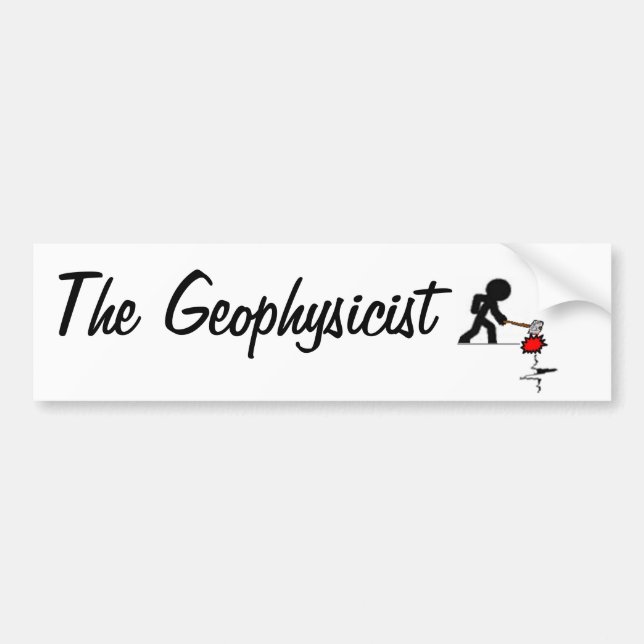 Autocollant De Voiture The Geophysicist - ce Sera Car (Devant)