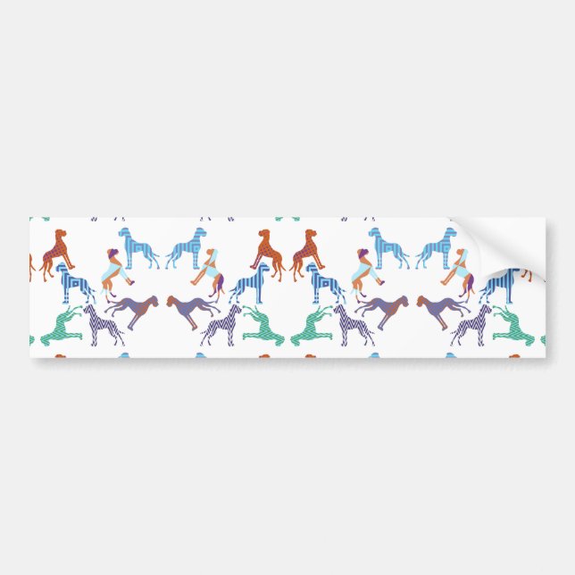 Autocollant De Voiture the pattern Great Dane pattern (Devant)