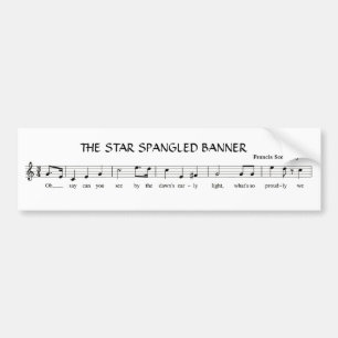 Autocollant De Voiture The Star Spangled Banner