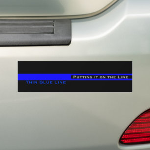 Autocollant De Voiture Thin Blue Line Police Appreciation LEO