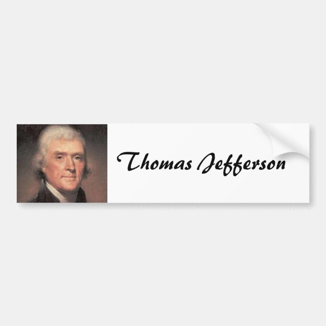 Autocollant De Voiture Thomas Jefferson (Devant)
