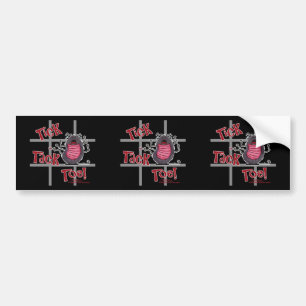 Autocollant De Voiture Tick Tack Toe !