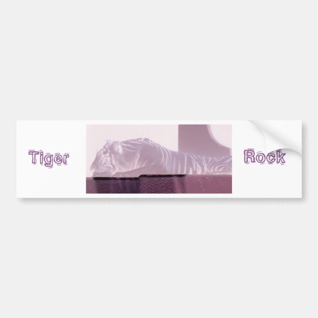 Autocollant De Voiture Tigre albinos/Rocher de tigre (Devant)