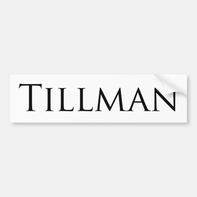 Autocollant De Voiture Tillman (Devant)