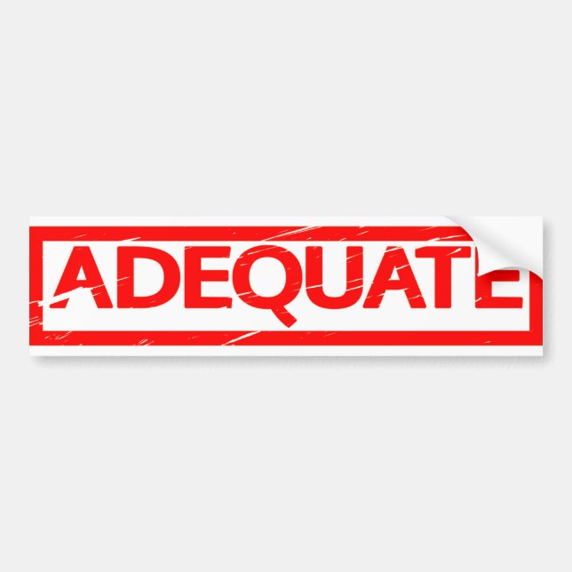 Autocollant De Voiture Timbre adéquat (Devant)
