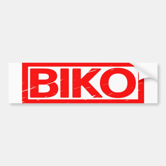 Autocollant De Voiture Timbre Biko (Devant)