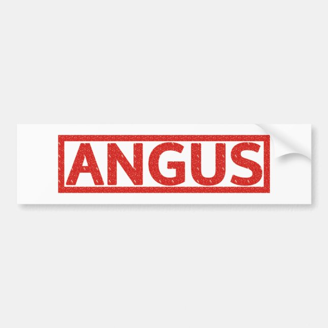 Autocollant De Voiture Timbre d'Angus (Devant)