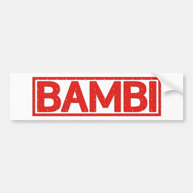 Autocollant De Voiture Timbre de Bambi (Devant)