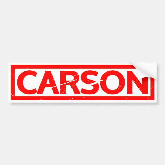 Autocollant De Voiture Timbre de Carson (Devant)