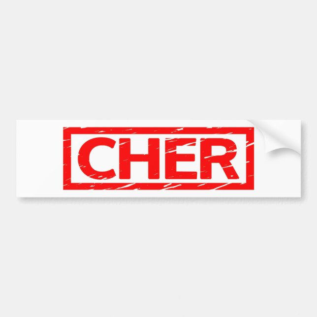 Autocollant De Voiture Timbre de Cher (Devant)