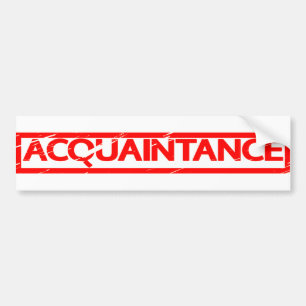 Autocollant De Voiture Timbre de connaissance