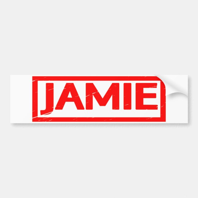 Autocollant De Voiture Timbre de Jamie (Devant)