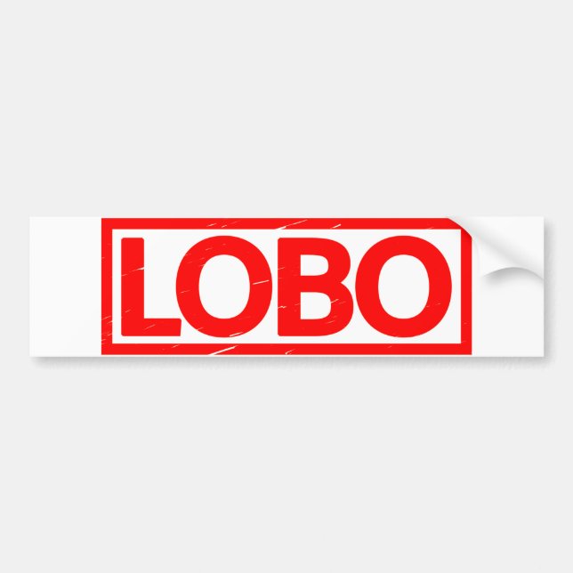 Autocollant De Voiture Timbre de Lobo (Devant)