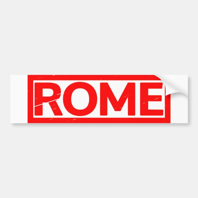Autocollant De Voiture Timbre de Rome (Devant)