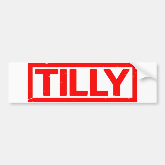 Autocollant De Voiture Timbre de Tilly (Devant)