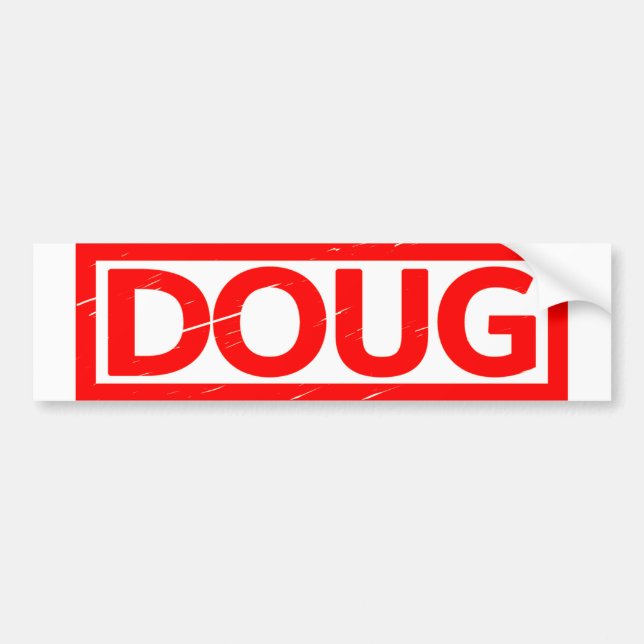 Autocollant De Voiture Timbre Doug (Devant)