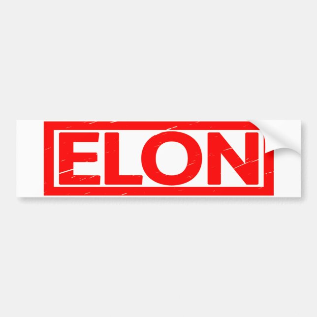 Autocollant De Voiture Timbre Elon (Devant)
