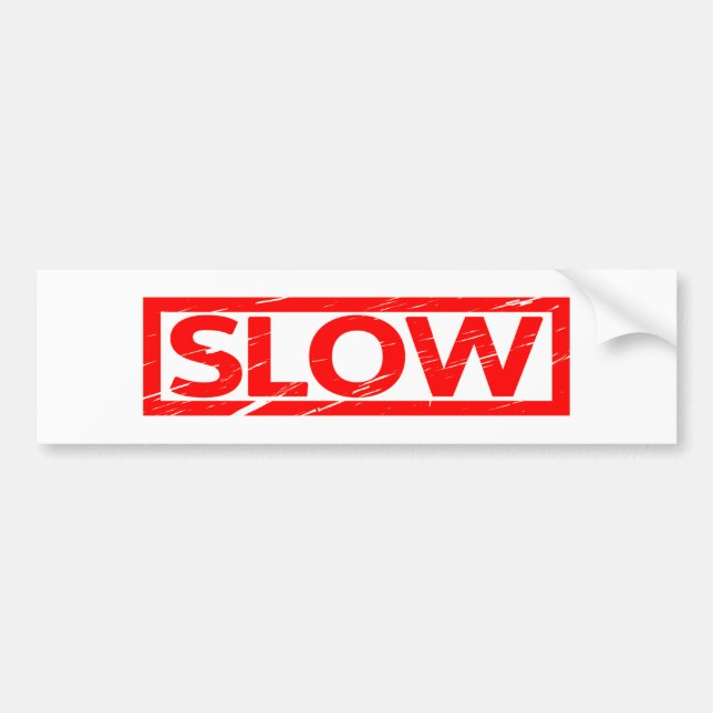 Autocollant De Voiture Timbre lent (Devant)