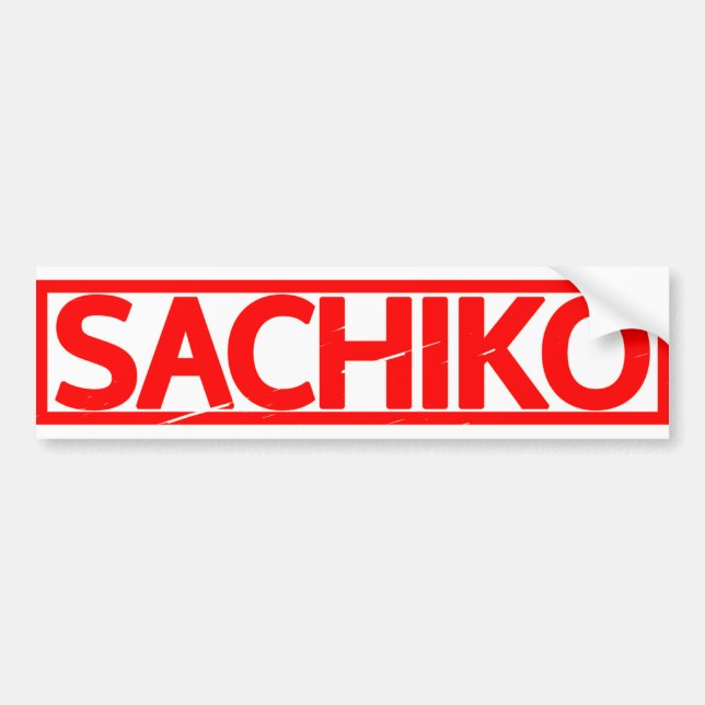 Autocollant De Voiture Timbre Sachiko (Devant)