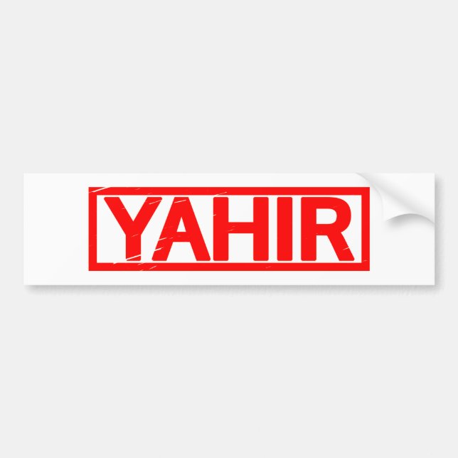Autocollant De Voiture Timbre Yahir (Devant)