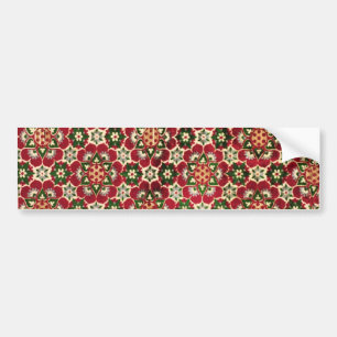 Autocollant De Voiture Tissu médical à fleurs rouges