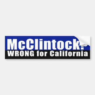 Autocollant De Voiture Tom McClintock ? Adhésif pour pare-chocs faux