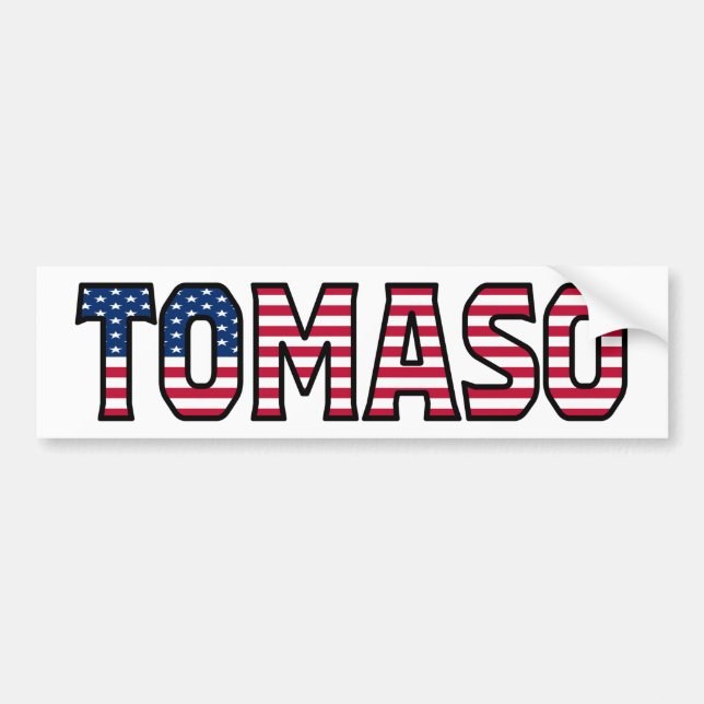 Autocollant De Voiture Tomaso Nom Vorname USA Aufkleber Sticker Auto (Devant)
